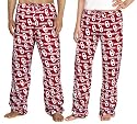 OU Logo Oklahoma University Sooners Scrub Pants DRAWSTRING BOTTOMS-Size LG- 100% Natural Cotton - NOT a CHEAP BLEND - For HIM or HER