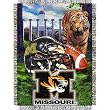 Missouri Tigers NCAA Woven Tapestry Throw (Home Field Advantage) (48x60")"