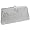 White Exquisite Vintage Crystals Rhinestones Soft Mesh Clasp Clutch Baguette Evening Bag Handbag Purse w/Detachable Chain