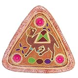 Adjustable Bar Stool Embroidered Camel Leather Seat Indian-Style(nstl036)