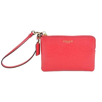 coach wristlets red