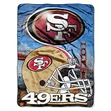 Northwest San Francisco 49ers 60x80 Royal Plush Raschel Aggression Design Blanket