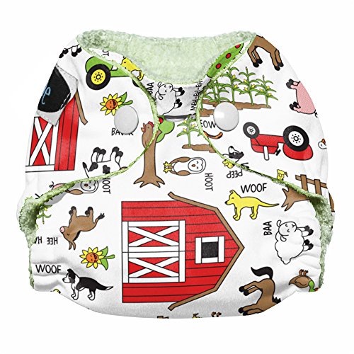 Imagine Baby Products Newborn AIO Bamboo 2.0- Snap- Barnyard Jam
