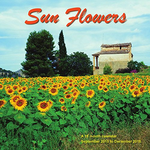 Sunflowers Calendar - 2016 Wall calendars - Garden Calendars - Flower Calendar - Monthly Wall Calendar by Magnum
