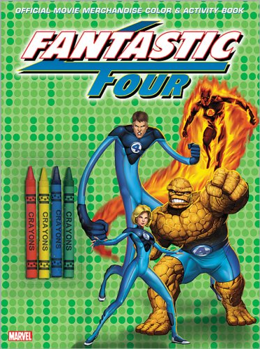 Fantastic 4 Color & Activity Book with Crayons