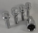 12x1.5 Chrome Wheel Lock Kit Lug Bolts Fits BMW 3 Series