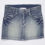 Be Naughty Blue Denim Girls - Skirts