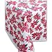 Creative Converting 060053 100-Inch by 40-Inch Xmas Poinsetta Plastic Tableroll (Case of 2)