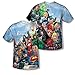 DC Comics The League - Justice League All-Over Front/Back Print Sports Fabric T-Shirt