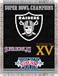 Oakland Raiders Commemorative Woven Tapestry Blanket Throw - NFL Football Fan Shop Team Merchandise