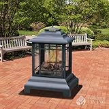 Uniflame Imperial Light Outdoor Firehouse - Black