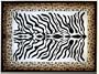 Laila Animal Collection Zebra Leopard Cheetah Print 5x8 Area Rug Carpet