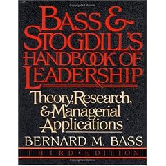 Handbook of Leadership: A Survey of Theory and Research