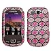 Sparkling Pink with Hot Pink Wavelet Full Diamond Rhinestone Snap on Hard Skin Case for Samsung Flight A797