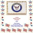 NAVY Cakes - Edible-Sugars Do-It-Yourself Pkg. 5 - 26 Pieces Total