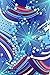 MadSportsStuff Girls Gymnastics Leotard - Tank with Keyhole (USA Pride, Youth 10-12)