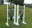 5 Panel Fan Wood Wing Standards Horse Jumps