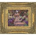 Path in Monet's Garden Framed Art Mini by Claude Monet - 14.5x16.5"