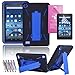 EpicGadget Heavy duty Hybrid Full Protection Case with Kickstand, Screen Protector and stylus for 7-inch Amazon Fire-5th Generation - Black/Blue