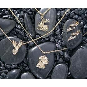Click here to buy Black Hills Gold Deer Earrings by LANDSTROM'S.