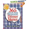 365 Quick, Easy & Inexpensive Dinner Menus