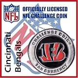 Cincinnati Bengals NFL Football Helmet Challenge Coin Poker Card Guard with Air Tite Holder