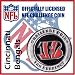 Cincinnati Bengals NFL Football Helmet Challenge Coin Poker Card Guard with Air Tite Holder