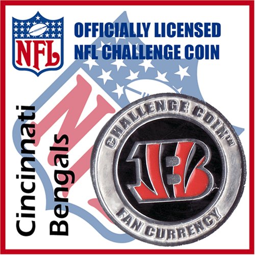 Cincinnati Bengals NFL Football Helmet Challenge Coin Poker Card Guard with Air Tite Holder