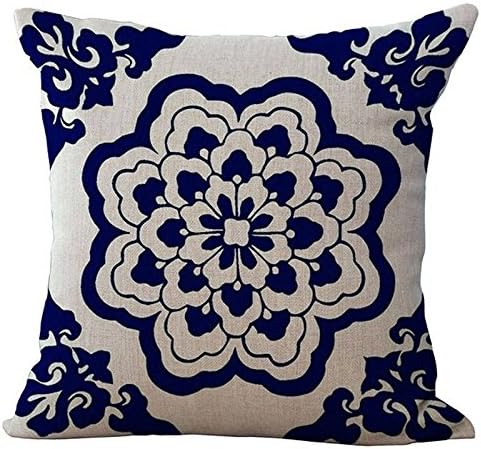 FairyPark Cushion Cover Bohemian Style Cotton Linen Blend Cushions Sofa Chair Cushion Square Size Decorative Pillow Capa De Almofada Perfect Pillow Cover