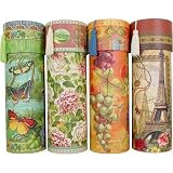 Butterflies, Roses, Paris or Wine Grapes design Tasseled Vintage European style Wine Caddy