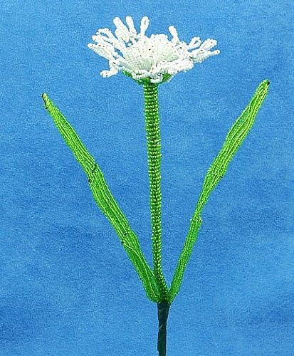 French Beaded White Queen Anne Lace