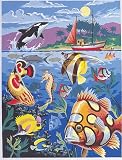 JUNIOR PAINT BY NUMBER KIT 9X12-CORAL REEF