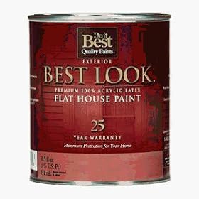 - W35W00803-14 Best Look Latex Flat 100% Acrylic House Paint
