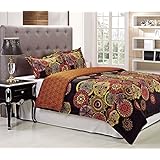 300 Thread Count Sunburst Duvet Cover Set, Full/Queen