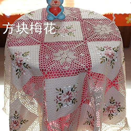 Fabulous Pastel Floral Ribbonwork Coverlet Vintage Ribbon Embroidery Tablecloth 70x70 inchHeirloom Qty Romantic Home Decoration ,Wedding Gift Xmas Idea For Sister/Mother/Friend