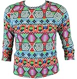 MARA HOFFMAN Astrodreamer Graphic 3/4 Sleeve Rash Guard Sz M NWT Medium