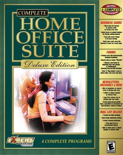 Home Office Suite Deluxe Edition 4 Programs: Business Cards, Forms, Newsletters and Brochures, and Mail List Deluxe