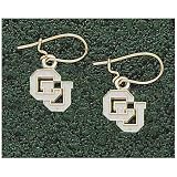 Logo Art Colorado Buffaloes 10K Gold Team Font 1/2 Dangle Earrings