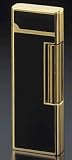Corona Roller Gold Plate With Black CloisonnE Cigarette Lighter