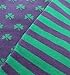 Sock Habit Men's Patterned Dress Socks Colorful Fun Striped Shamrock, Blue/Green, Shoe Size 9 to 11.5