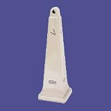 Rubbermaid-Smokers Station, 12 14x12 1 4x39 7 16, Beige (RUB257088BEIG) Category: Utility... by Rubbermaid