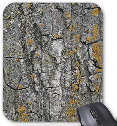 Faux Gray Grunge Wood Tree Bark Mouse Pad 20 x 25 Rectangular Gaming Mouse Mat