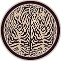 Zulu Rug - Zebra (7'7" Round)