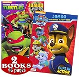 Nick Jr. Favorites: PAW Patrol & Teenage Mutant Ninja Turtles Coloring and Activity Book Set (2 Books ~ 96 Pages)