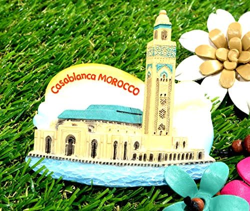 MOROCCO HASSAN II MOSQUE 3D Magnet Landmark Collectibles Gifts Home Office Decor
