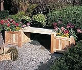 Rustic Natural Cedar 3101644 Looks Planter Seat Only Bench,