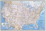  : National Geographic Maps :  United States Political , Planokarte