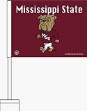 Mississippi State Bulldogs Car Flag