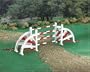 Breyer Show Jumping Oxer Jump - Red and White