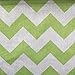 1 X Big Chevron Poly Cotton Green 60 Inch